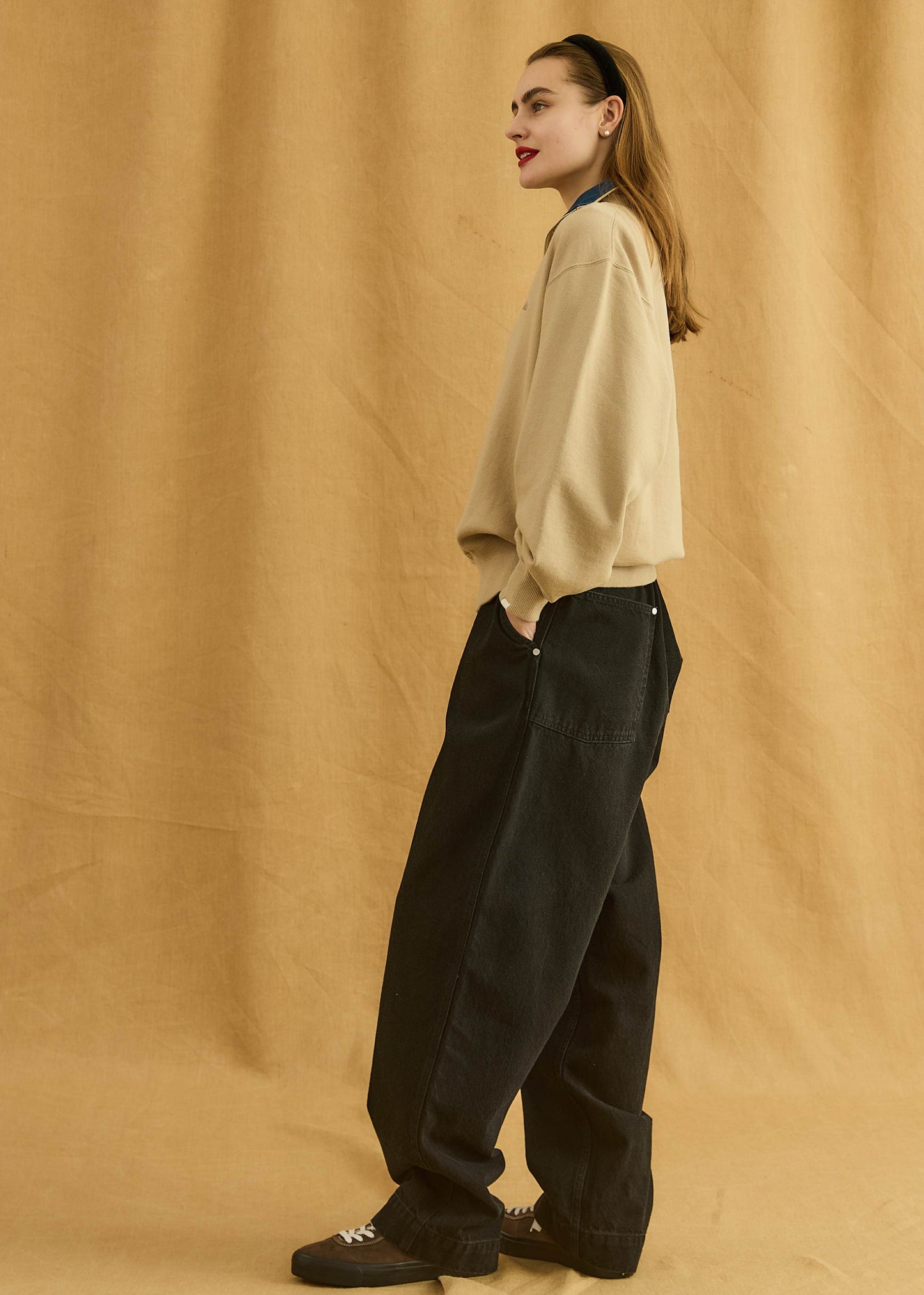 【Oblada】HALF ZIP SWEAT
