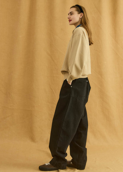 【Oblada】HALF ZIP SWEAT