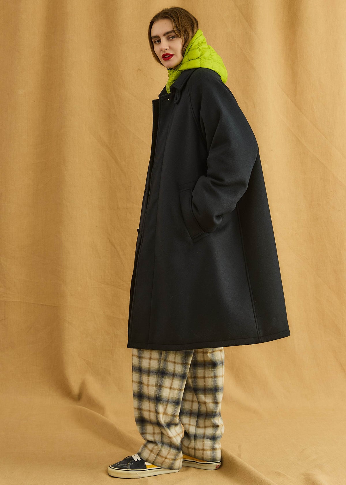 【Oblada】WOOL FEATHER COAT