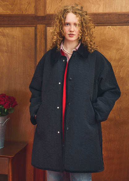 【Oblada】FLOWER EMBROIDERY COAT