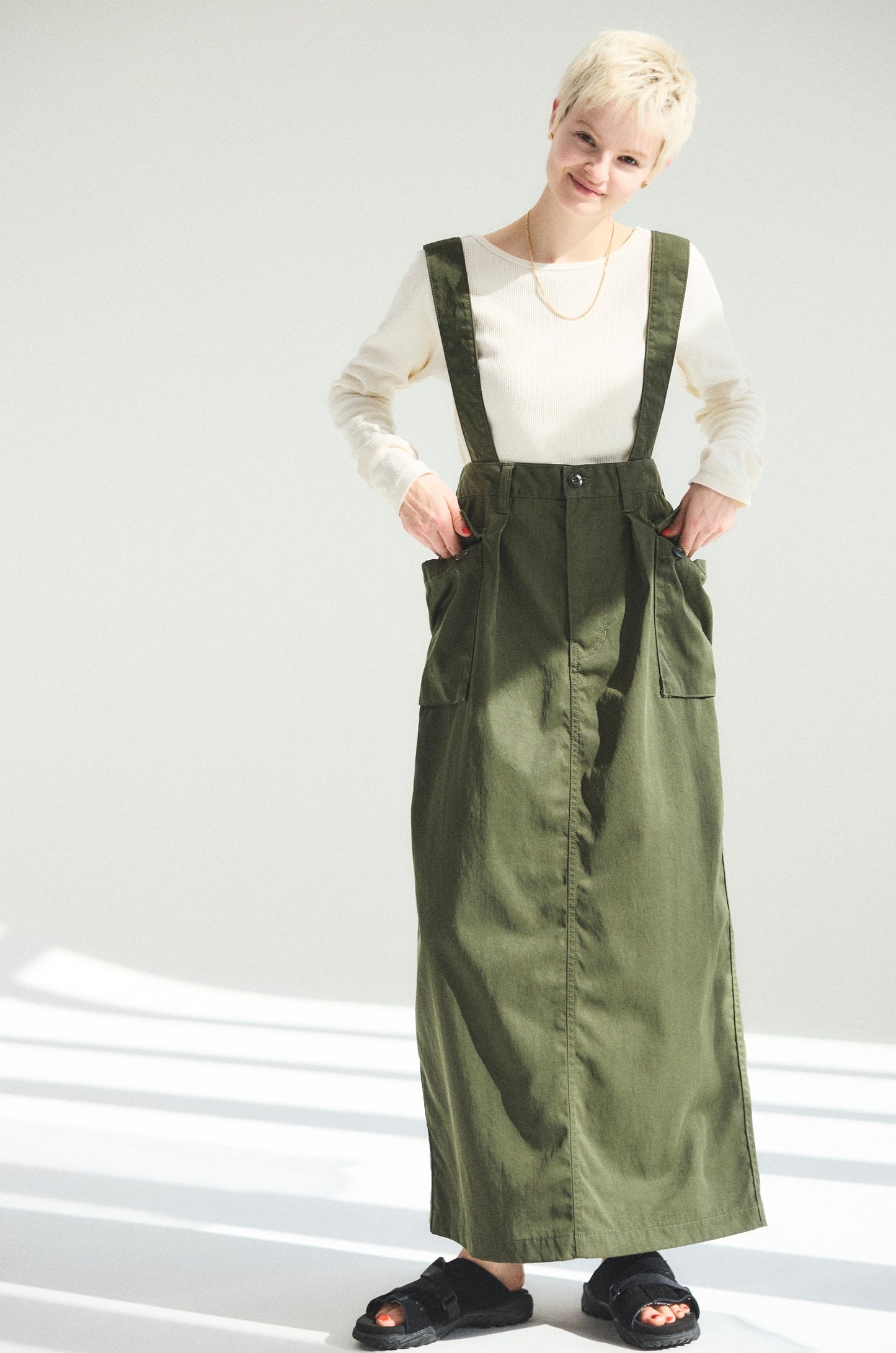 [Oblada] PURE SILK LONG SLEEVE TEE