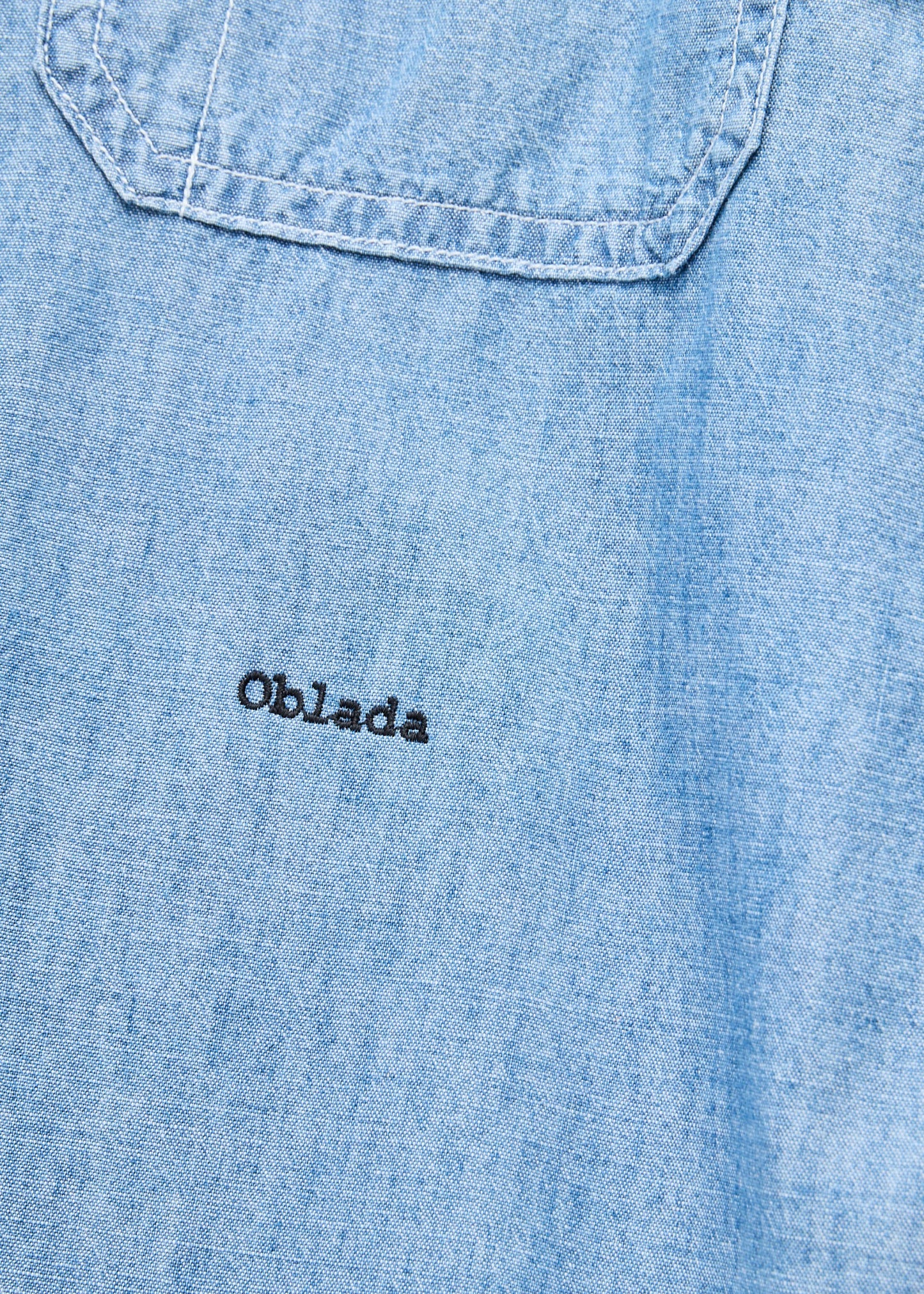 【Oblada】CHAMBRAY SHIRT ONEPIECE