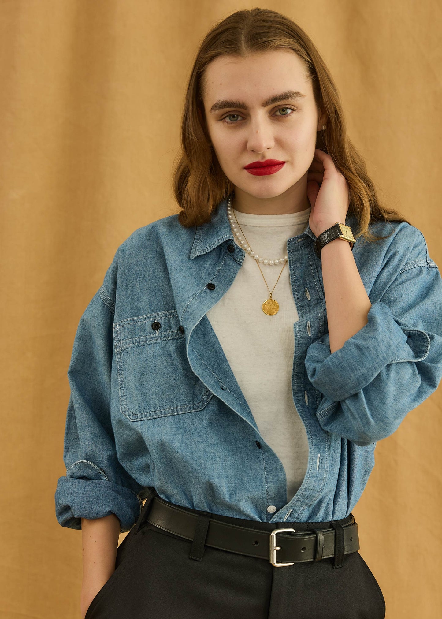 【Oblada】CHAMBRAY SHIRT