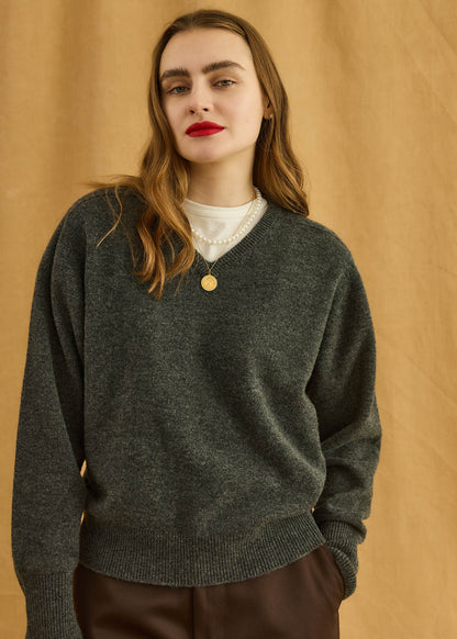 【Oblada】FILL V NECK KNIT