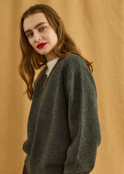 【Oblada】FILL V NECK KNIT