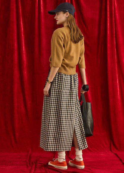 【Oblada】GINGHAM CHECK SKIRT