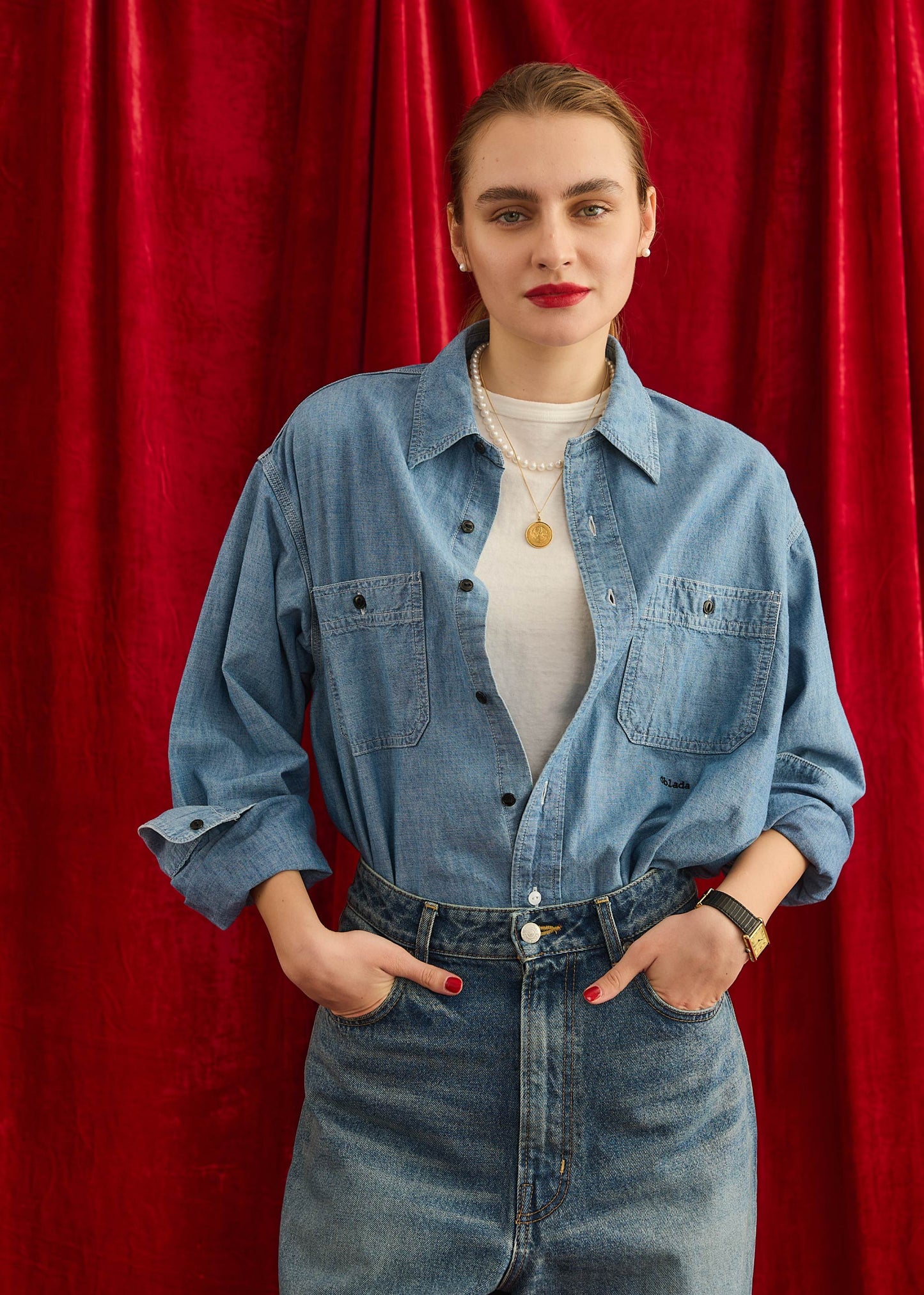 【Oblada】CHAMBRAY SHIRT