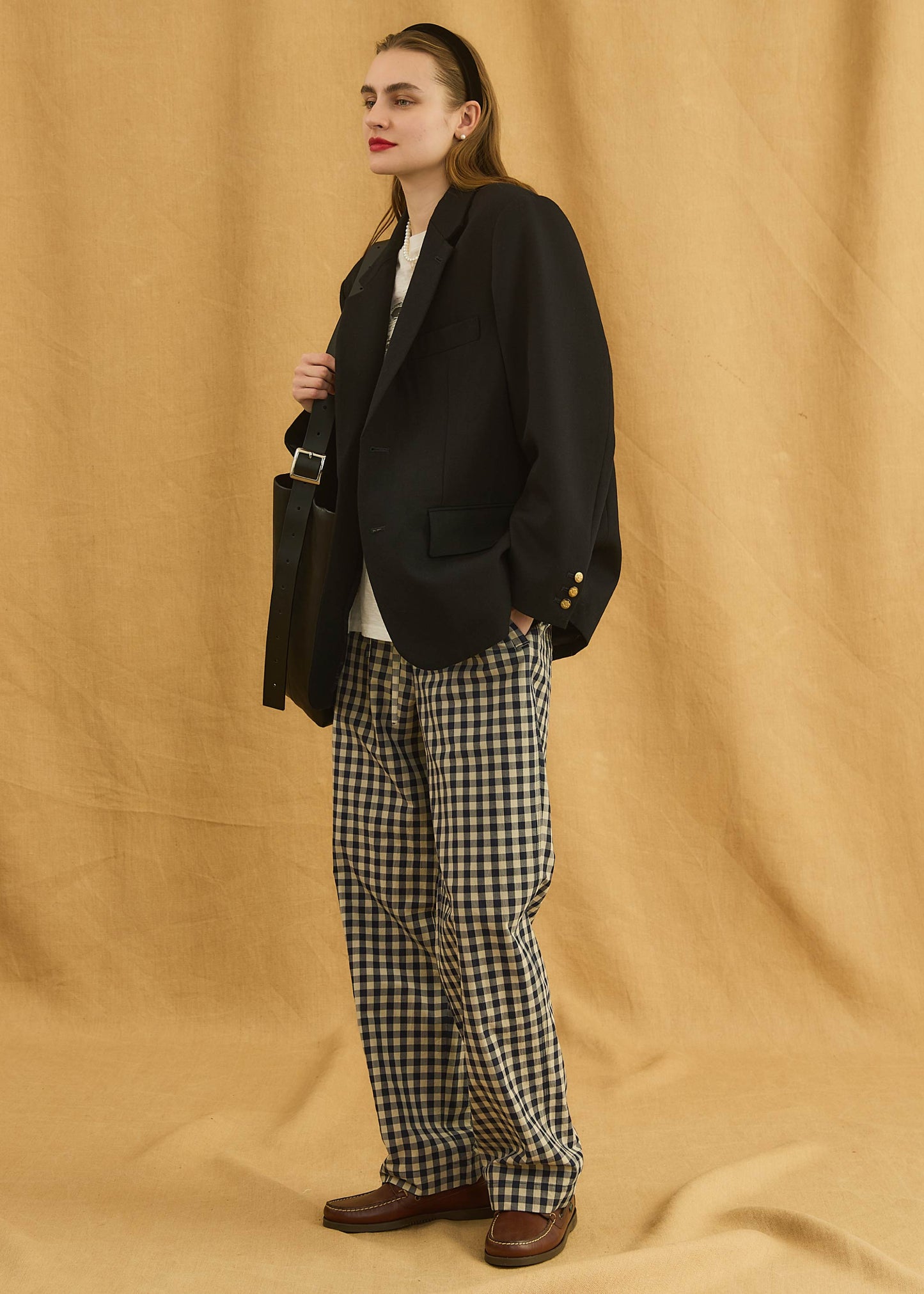 【Oblada】GINGHAM CHECK PANTS