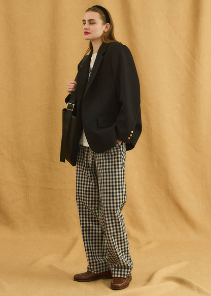 【Oblada】GINGHAM CHECK PANTS