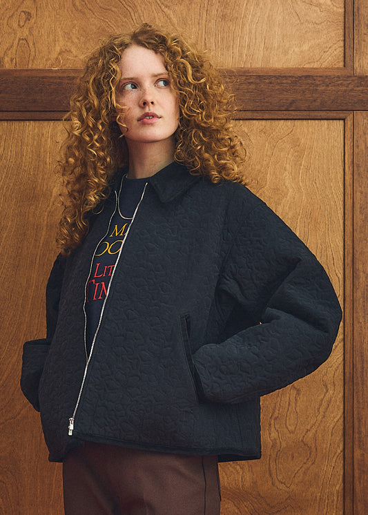 【Oblada】FLOWER EMBROIDERY BLOUSON