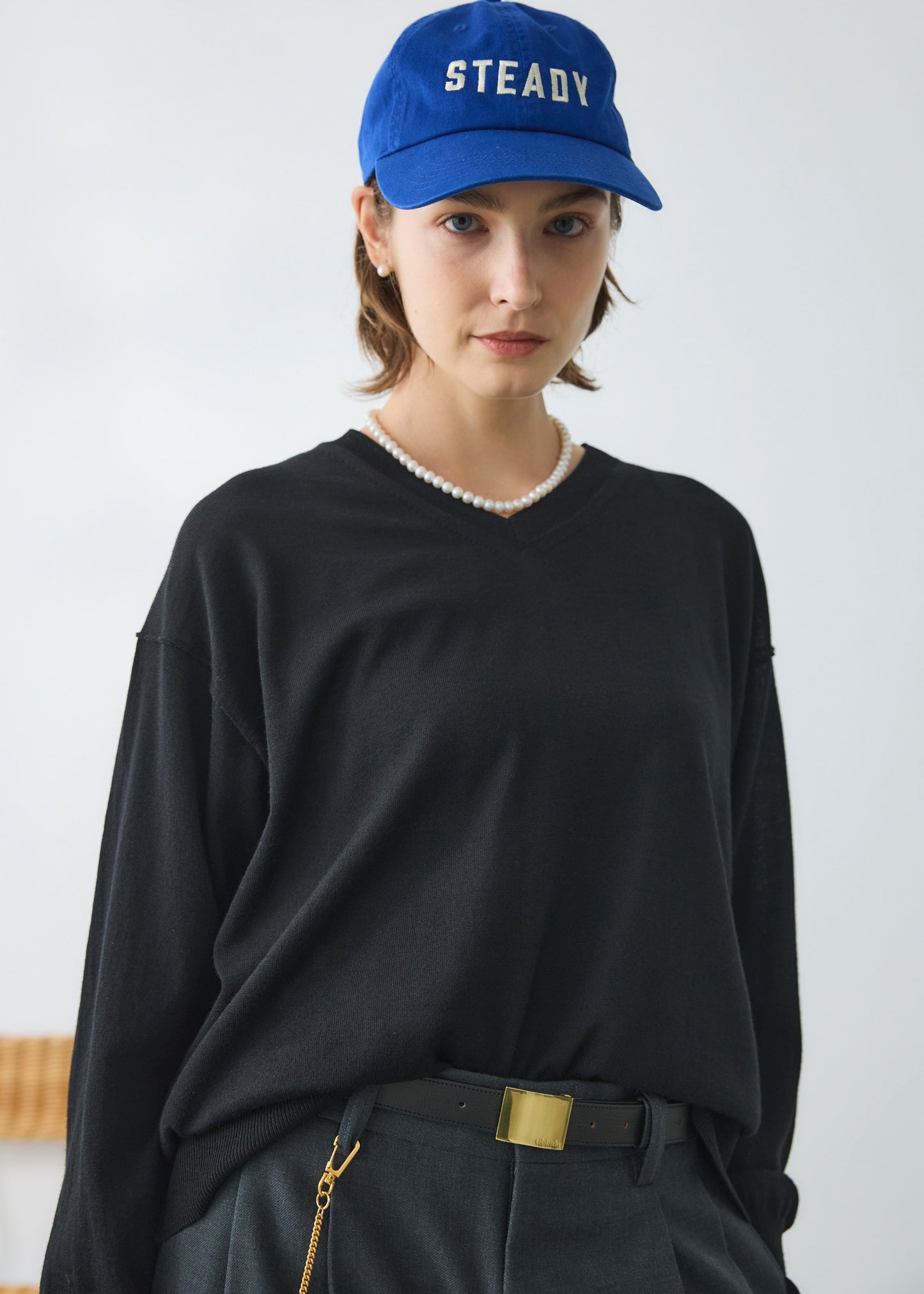 【Oblada】SHALLOW V KNIT