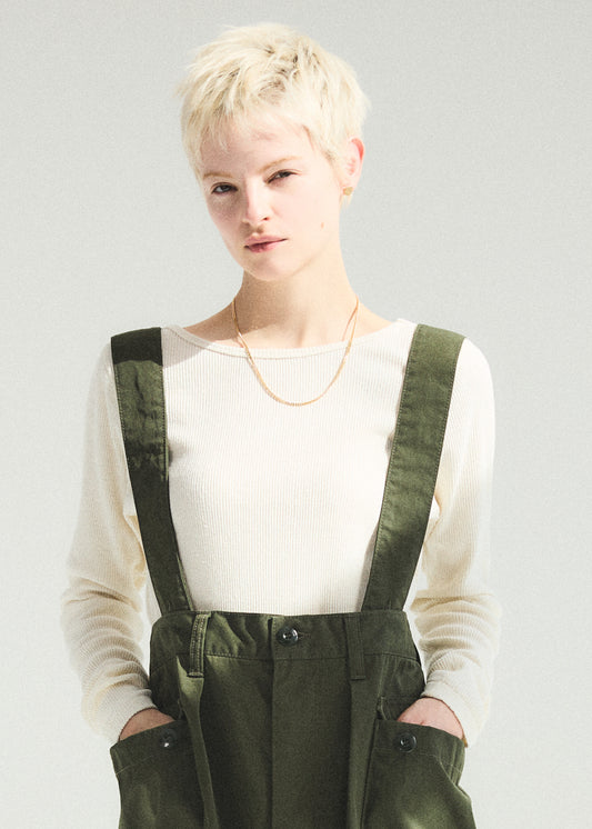 [Oblada] PURE SILK LONG SLEEVE TEE