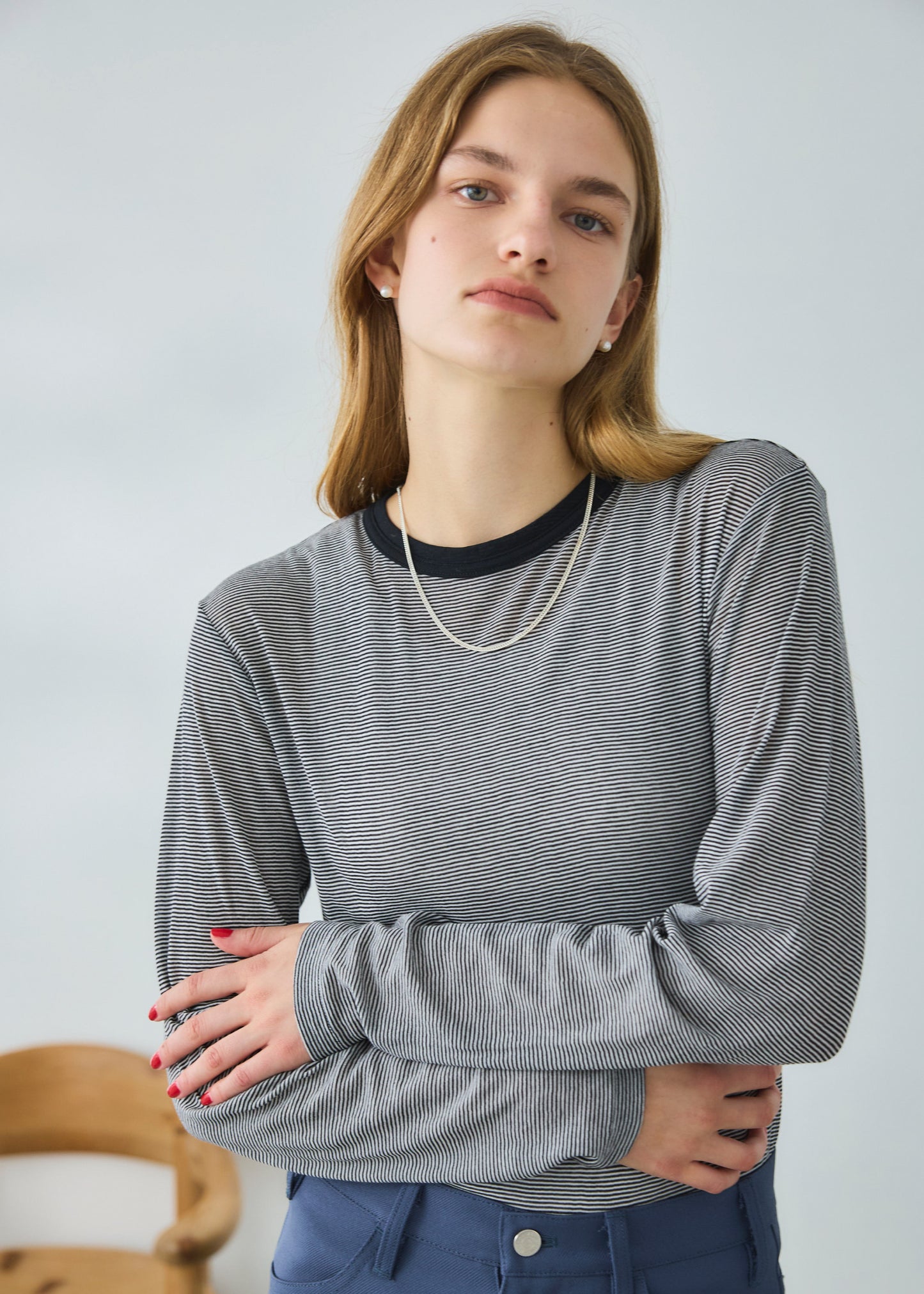 【ONLINE PREORDER】SHEER BORDER L/S TEE