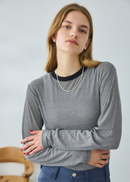 【ONLINE PREORDER】SHEER BORDER L/S TEE
