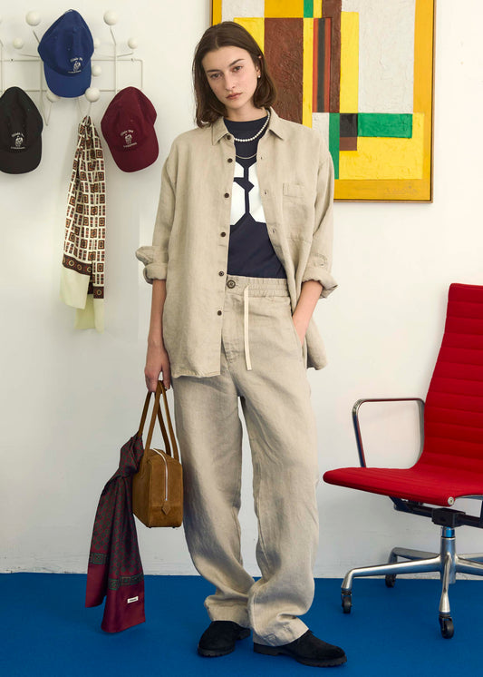 【ONLINE PREORDER】LINEN DENIM PANTS