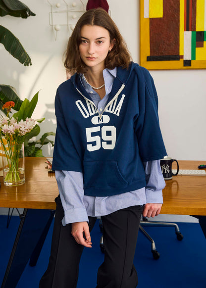 【ONLINE PREORDER】HALF ZIP HOODIE