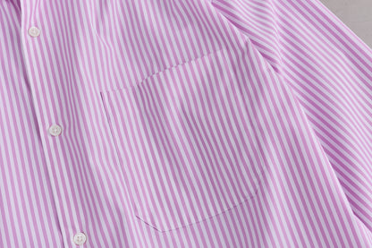 【Oblada】STRIPE AUTHENTIC SHIRT