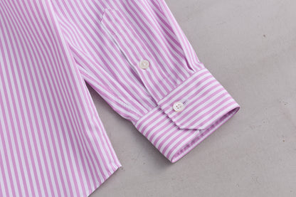 【Oblada】STRIPE AUTHENTIC SHIRT