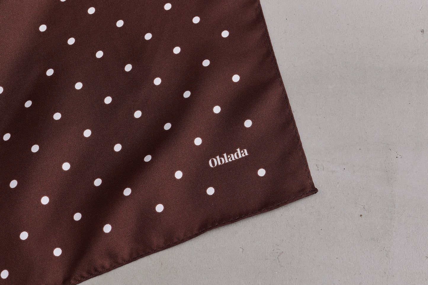 【Oblada】MIX DOT SILK SCARF