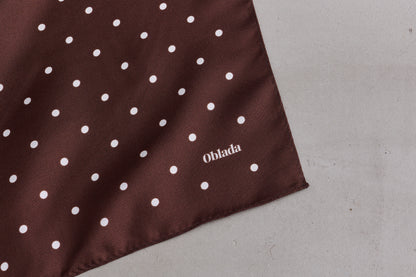 【Oblada】MIX DOT SILK SCARF