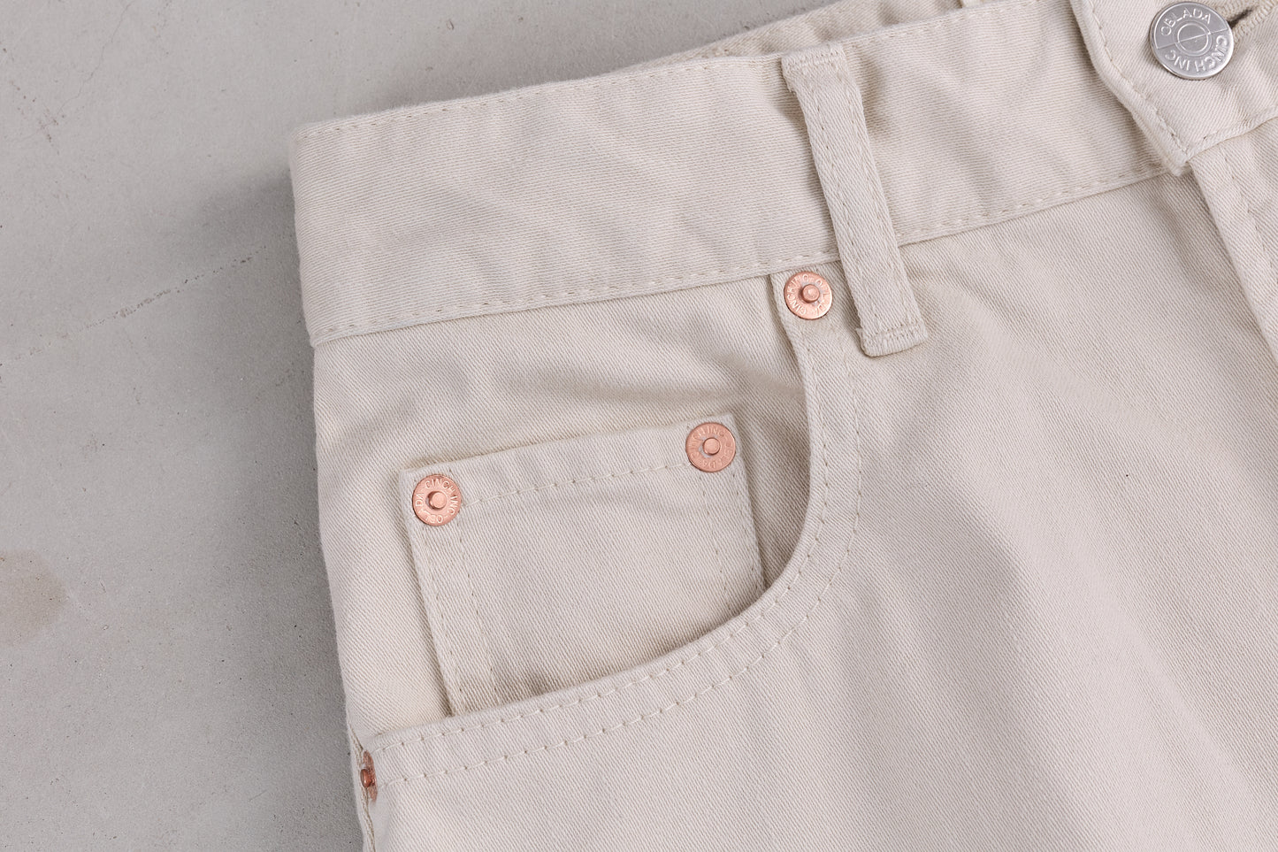 【Oblada】BUDDY JEANS IVORY