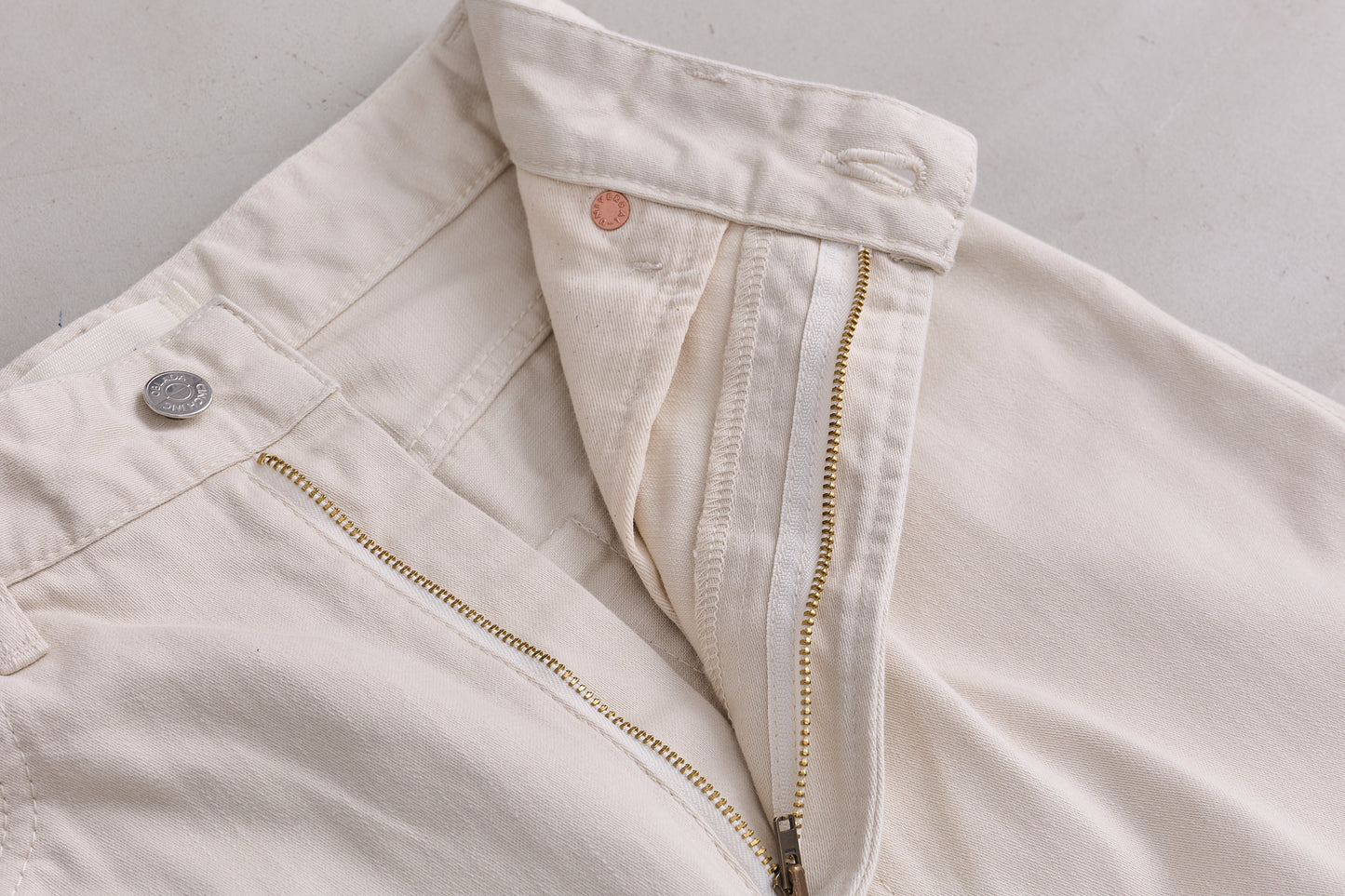 【Oblada】BUDDY JEANS IVORY