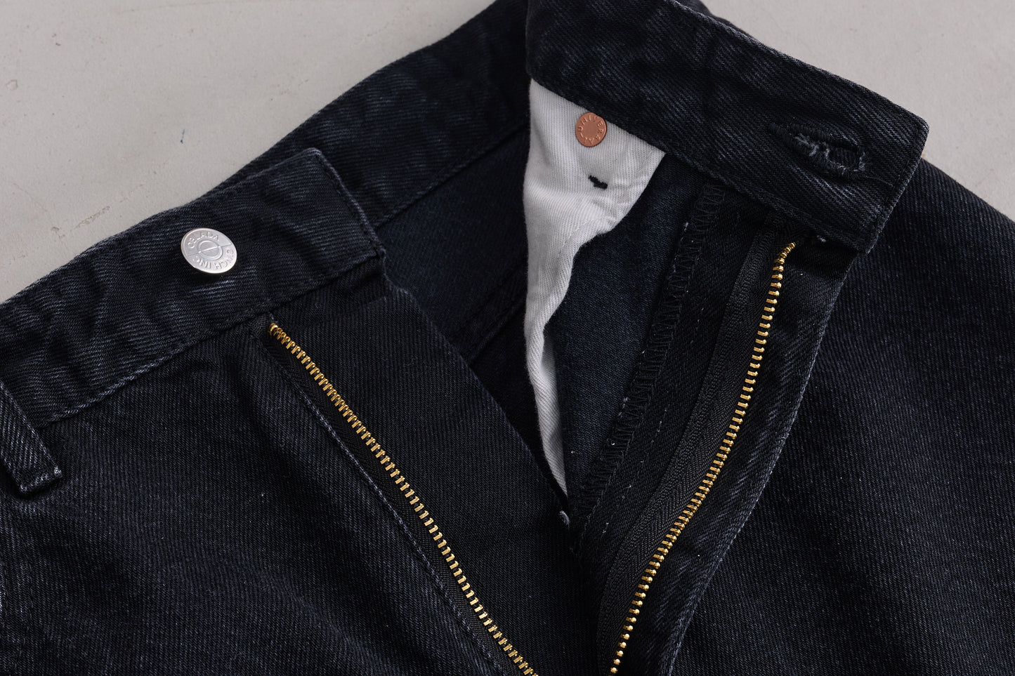 【Oblada】BUDDY DENIM SKIRT BLACK