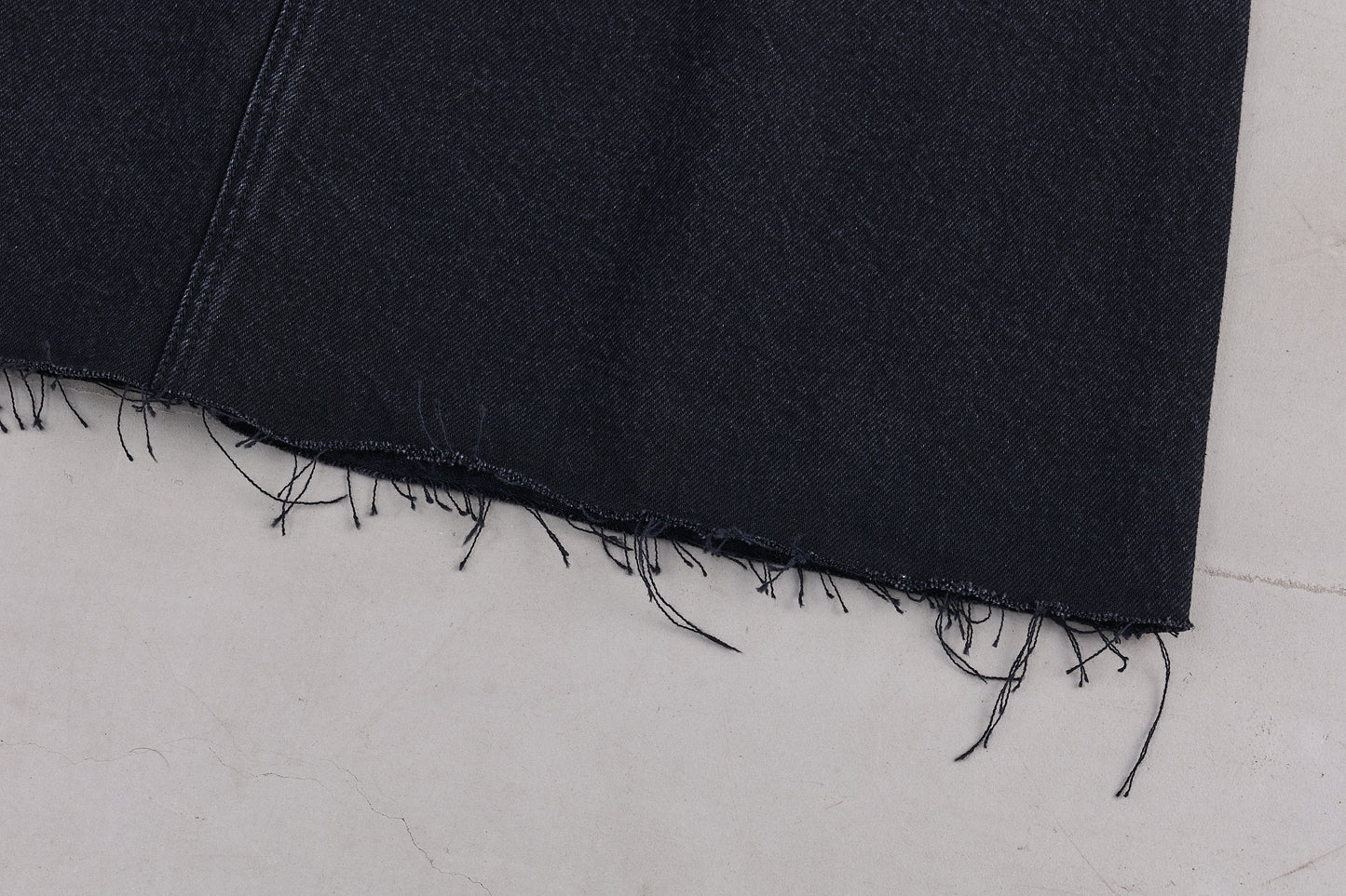 【Oblada】BUDDY DENIM SKIRT BLACK