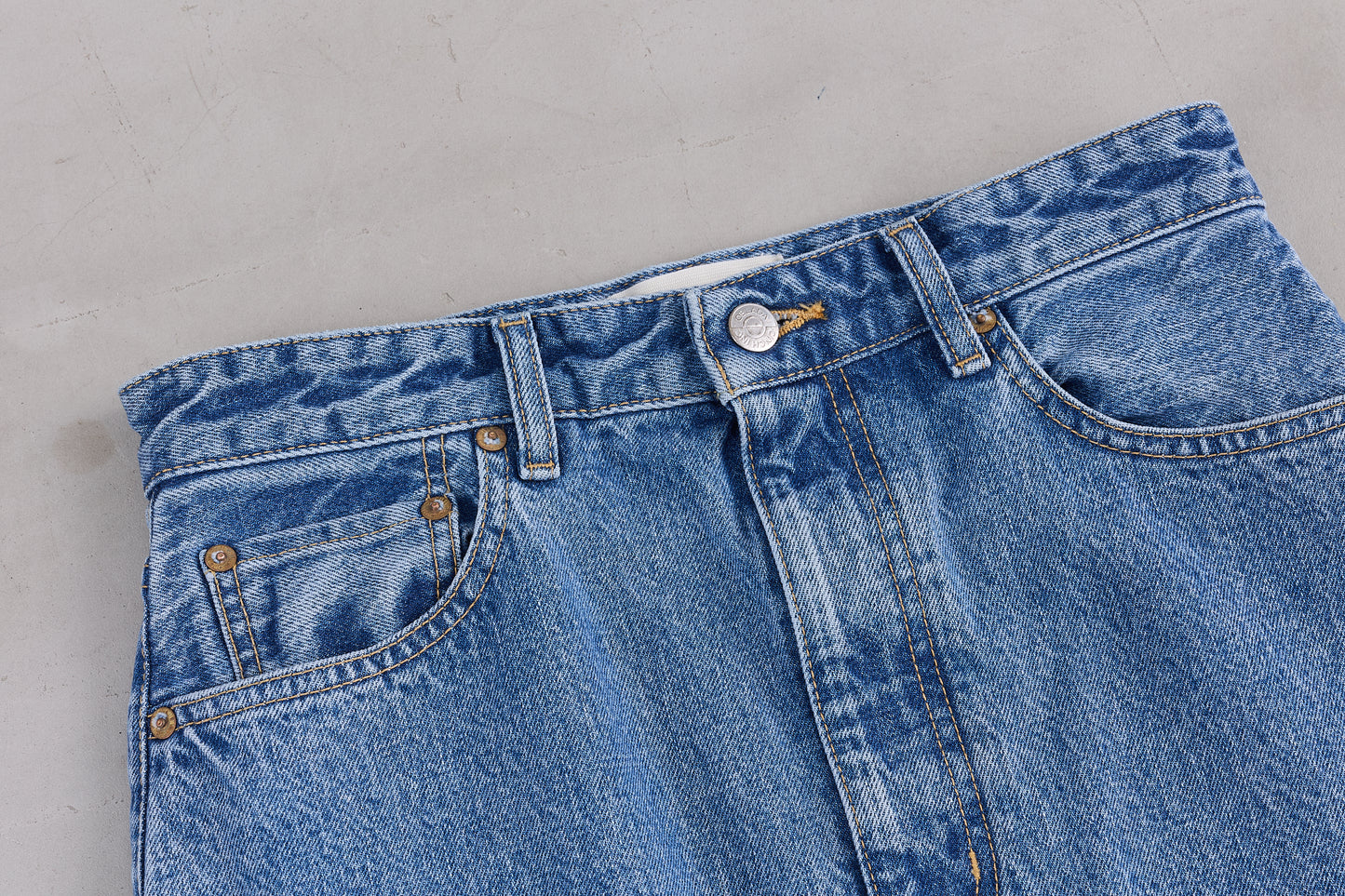 【Oblada】BUDDY DENIM SKIRT BLUE
