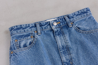 【Oblada】BUDDY DENIM SKIRT BLUE
