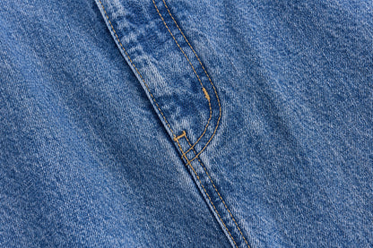 【Oblada】BUDDY DENIM SKIRT BLUE