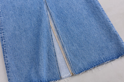 【Oblada】BUDDY DENIM SKIRT BLUE
