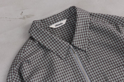 【Oblada】HALF ZIP DRESS CHECK