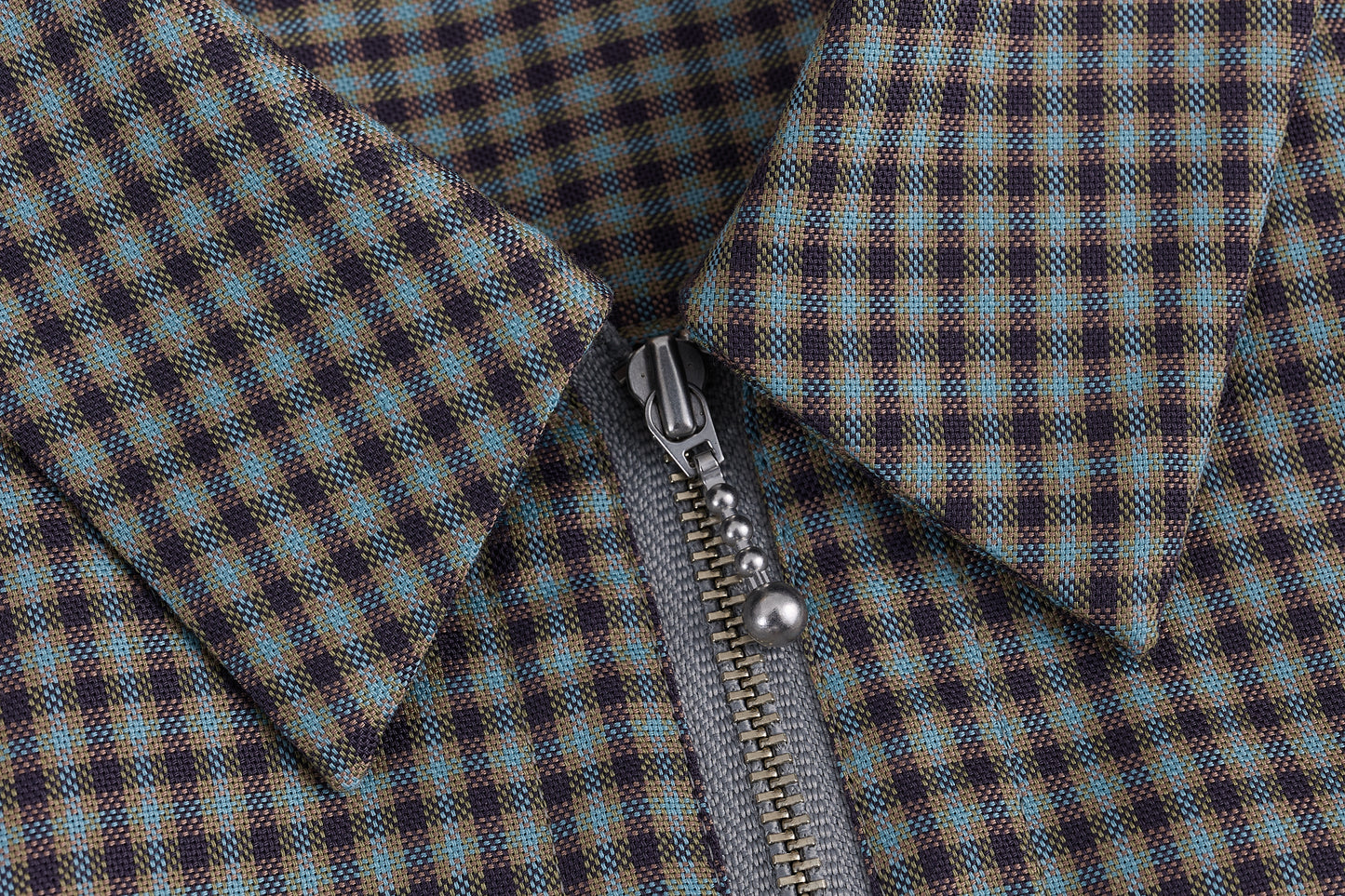 【Oblada】HALF ZIP DRESS CHECK