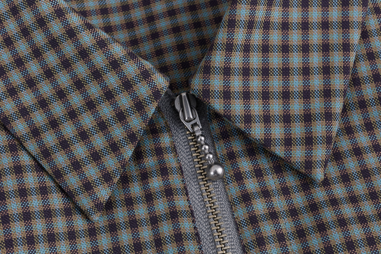 【Oblada】HALF ZIP DRESS CHECK