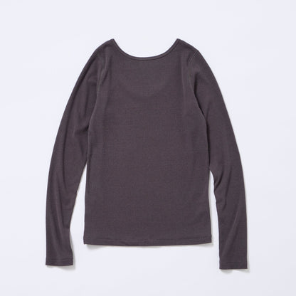[Oblada] PURE SILK LONG SLEEVE TEE