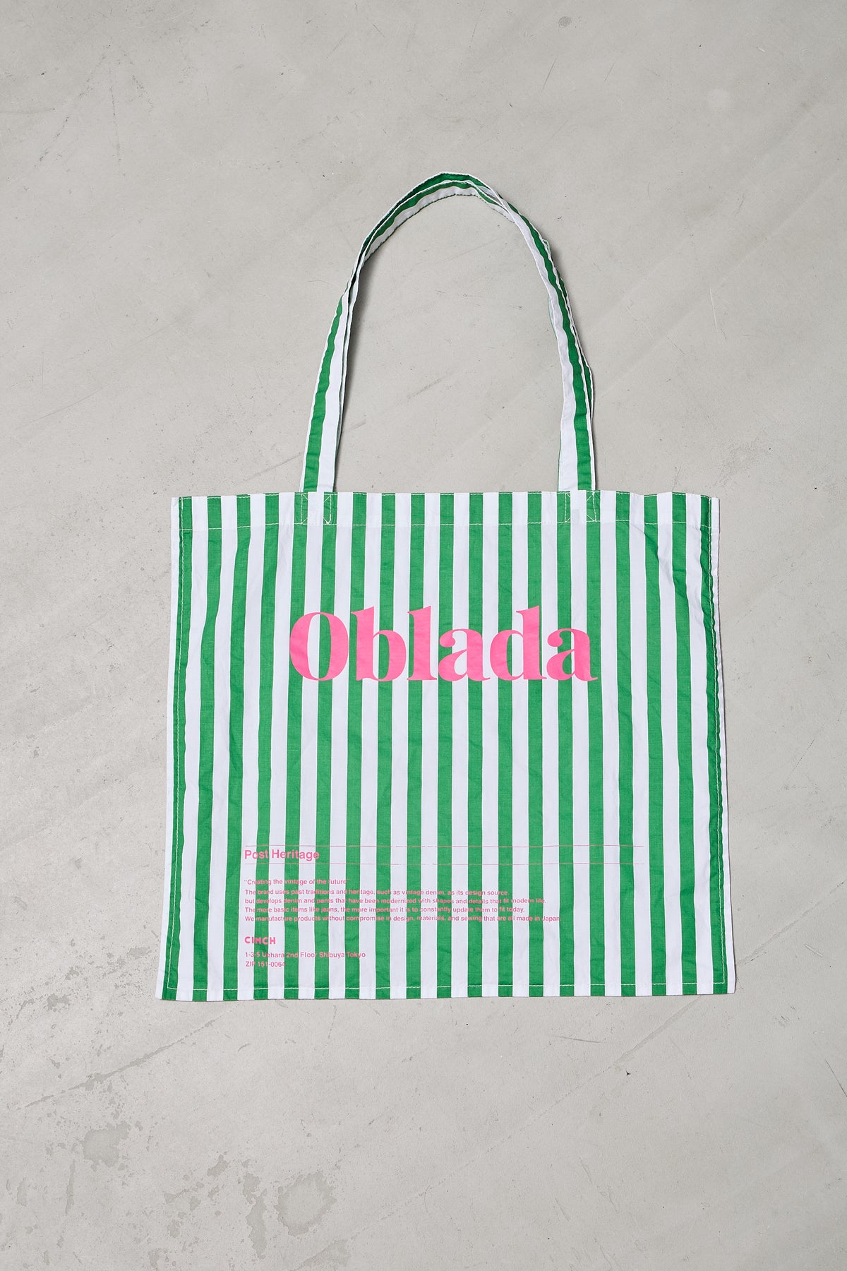 【11月上旬お届け】OBLADA STRIPE TOTE