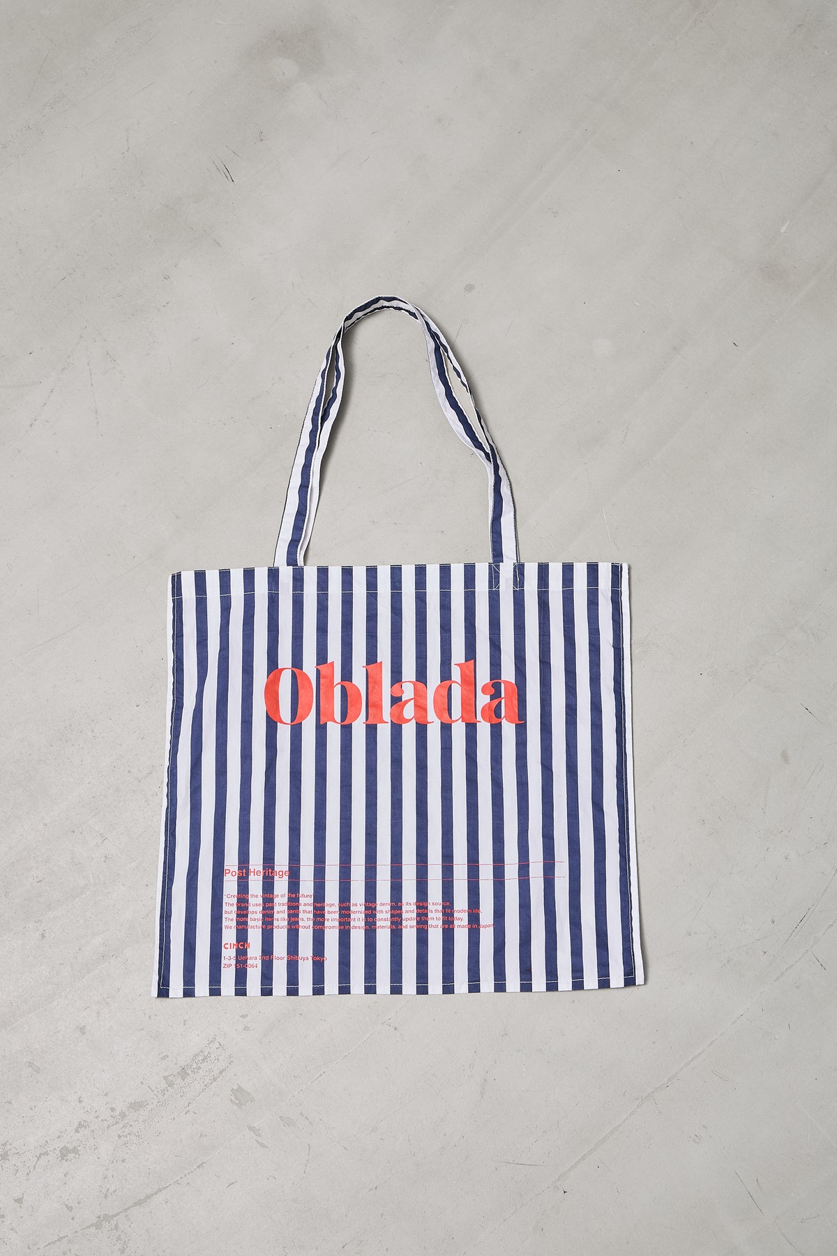 【11月上旬お届け】OBLADA STRIPE TOTE
