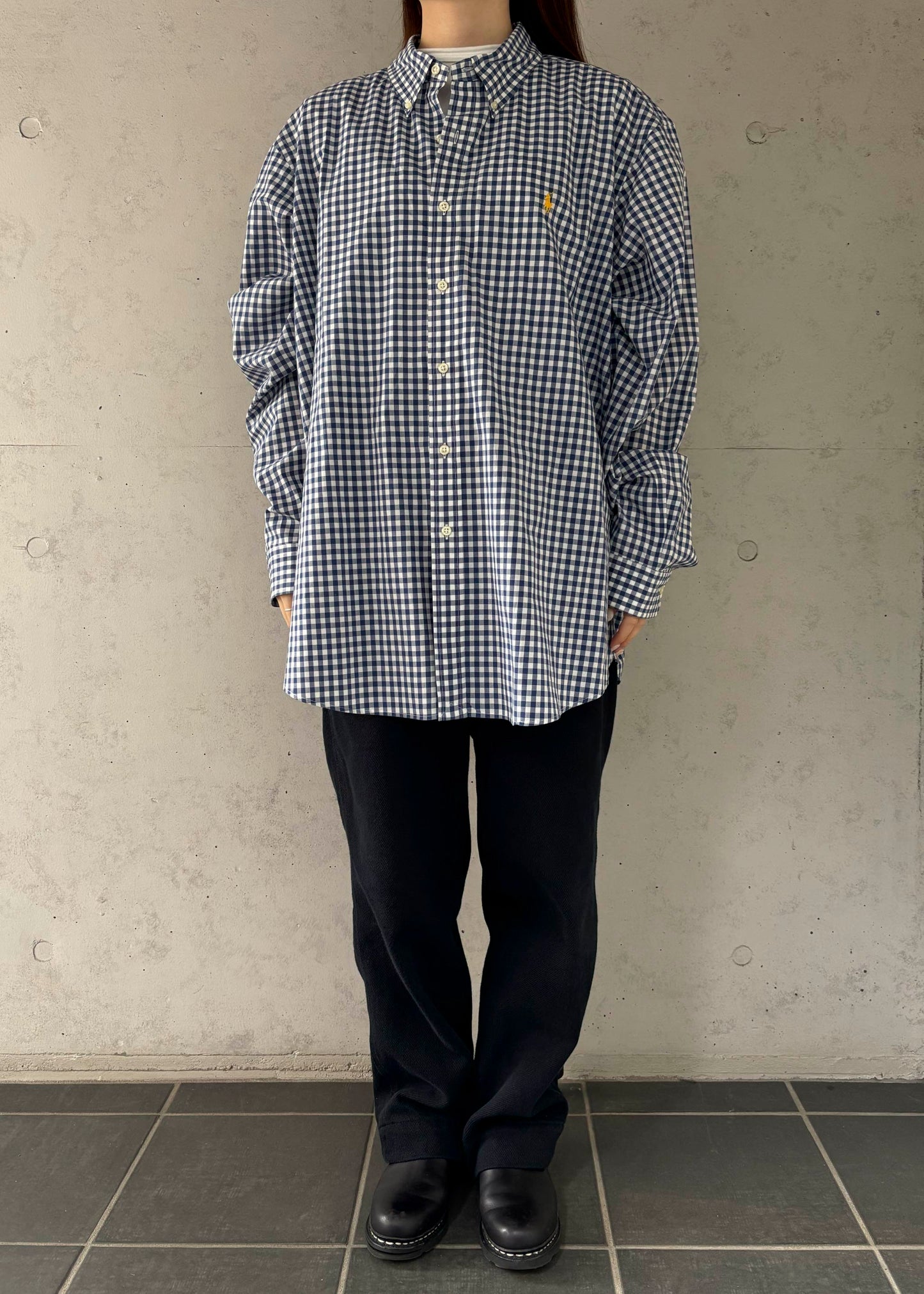 【VINTAGE】REMAKE SHIRT L
