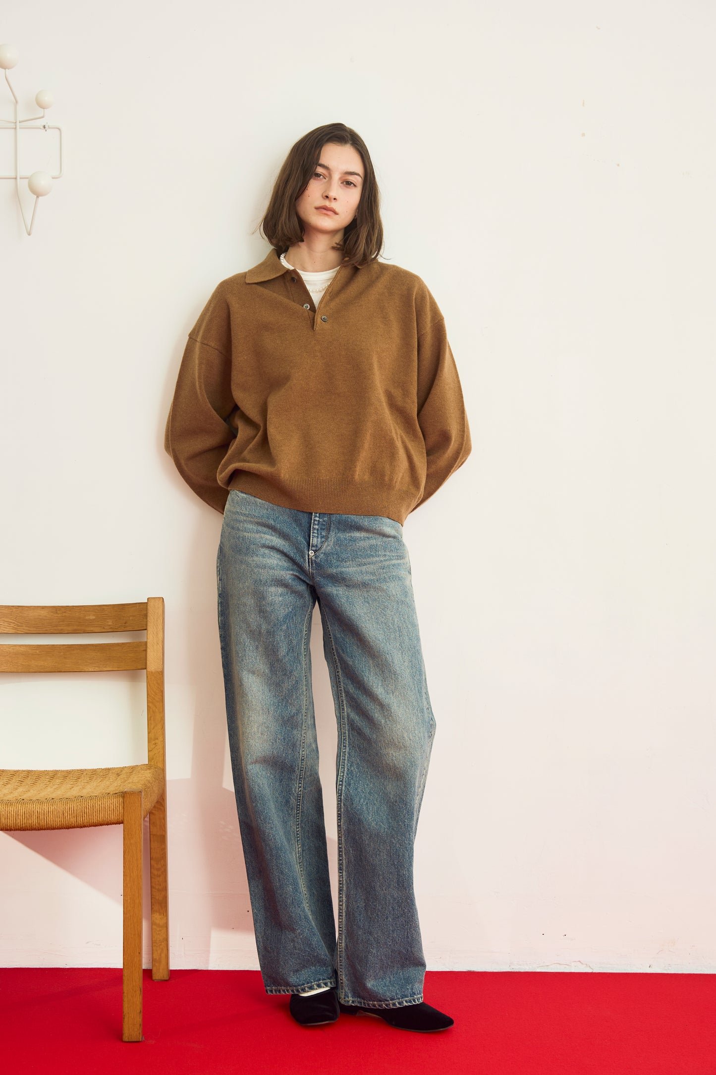 【WEB LIMITED】HENRY POLO KNIT