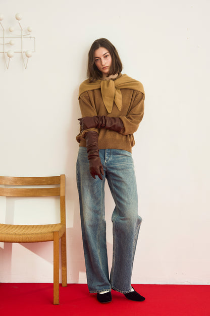 【WEB LIMITED】HENRY POLO KNIT