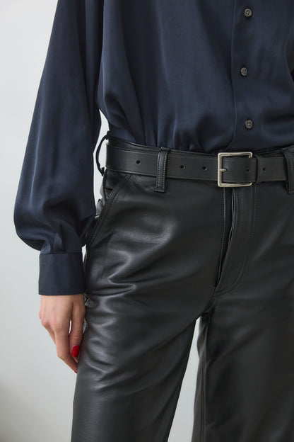 [ONLINE PREORDER] LOW RIZE LEATHER PANTS 