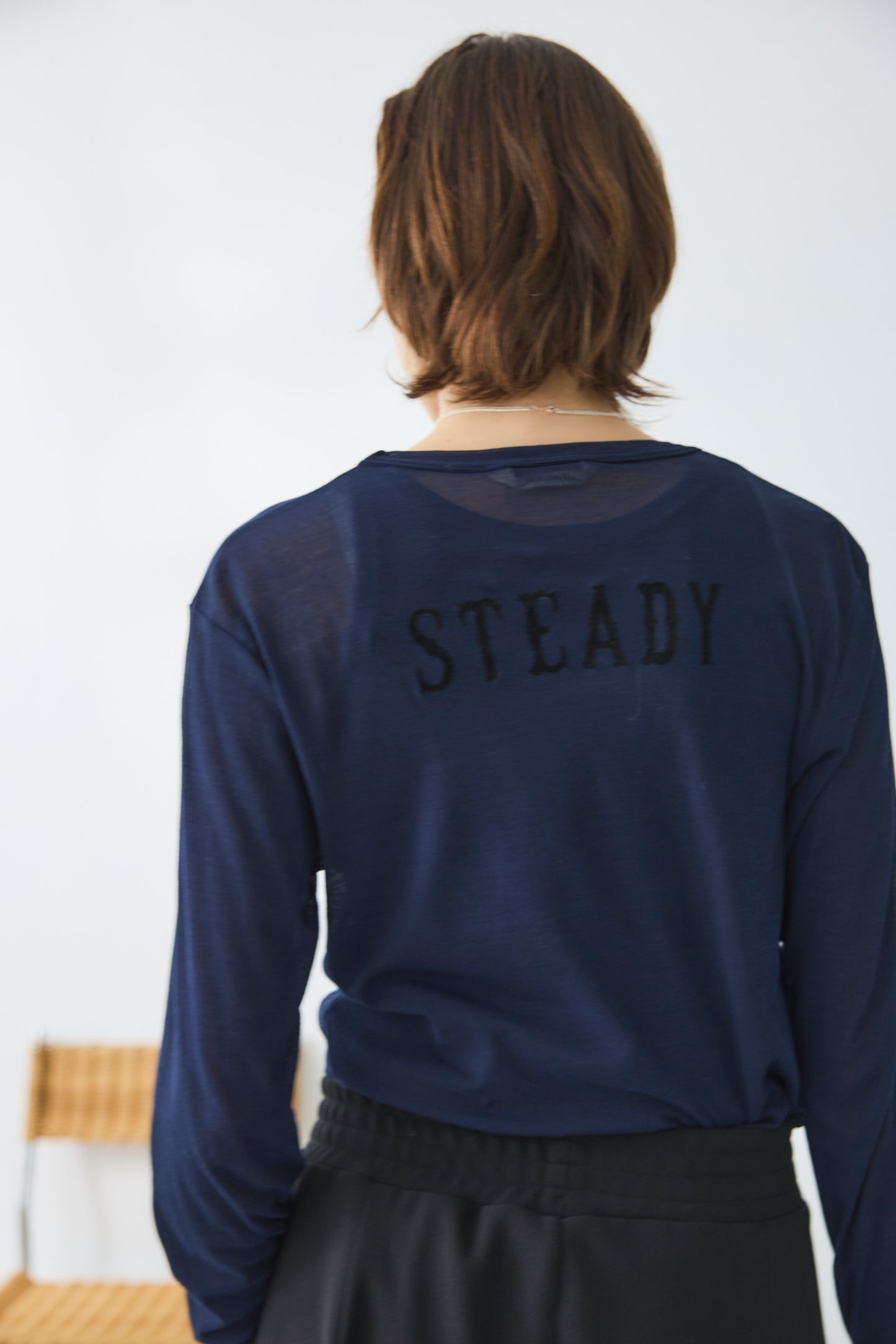 【Oblada】SHEER STEADY LONG TEE