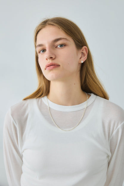 【Oblada】SHEER LONG SLEEVE TEE