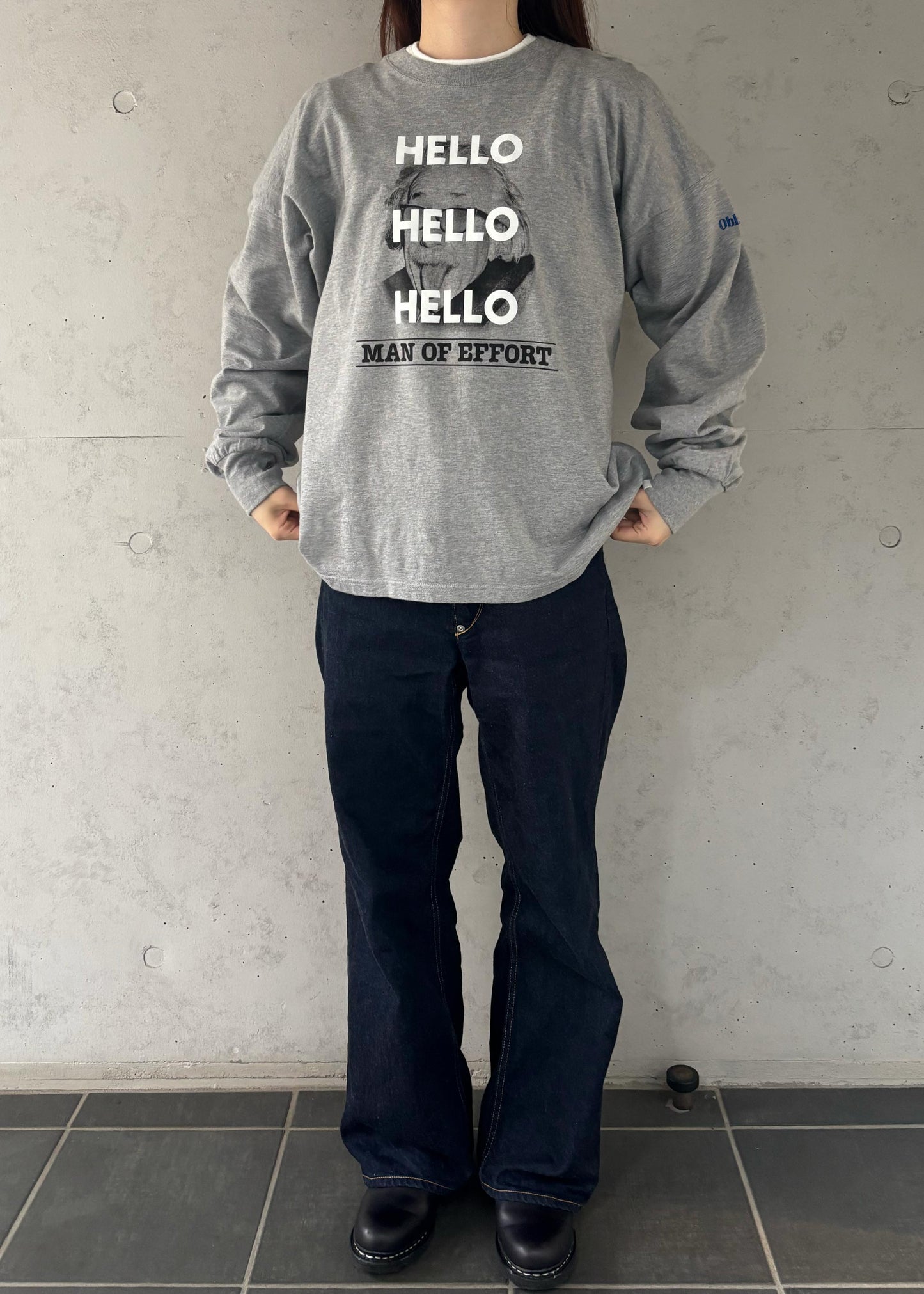 【Oblada】HELLO LONG SLEEVE TEE