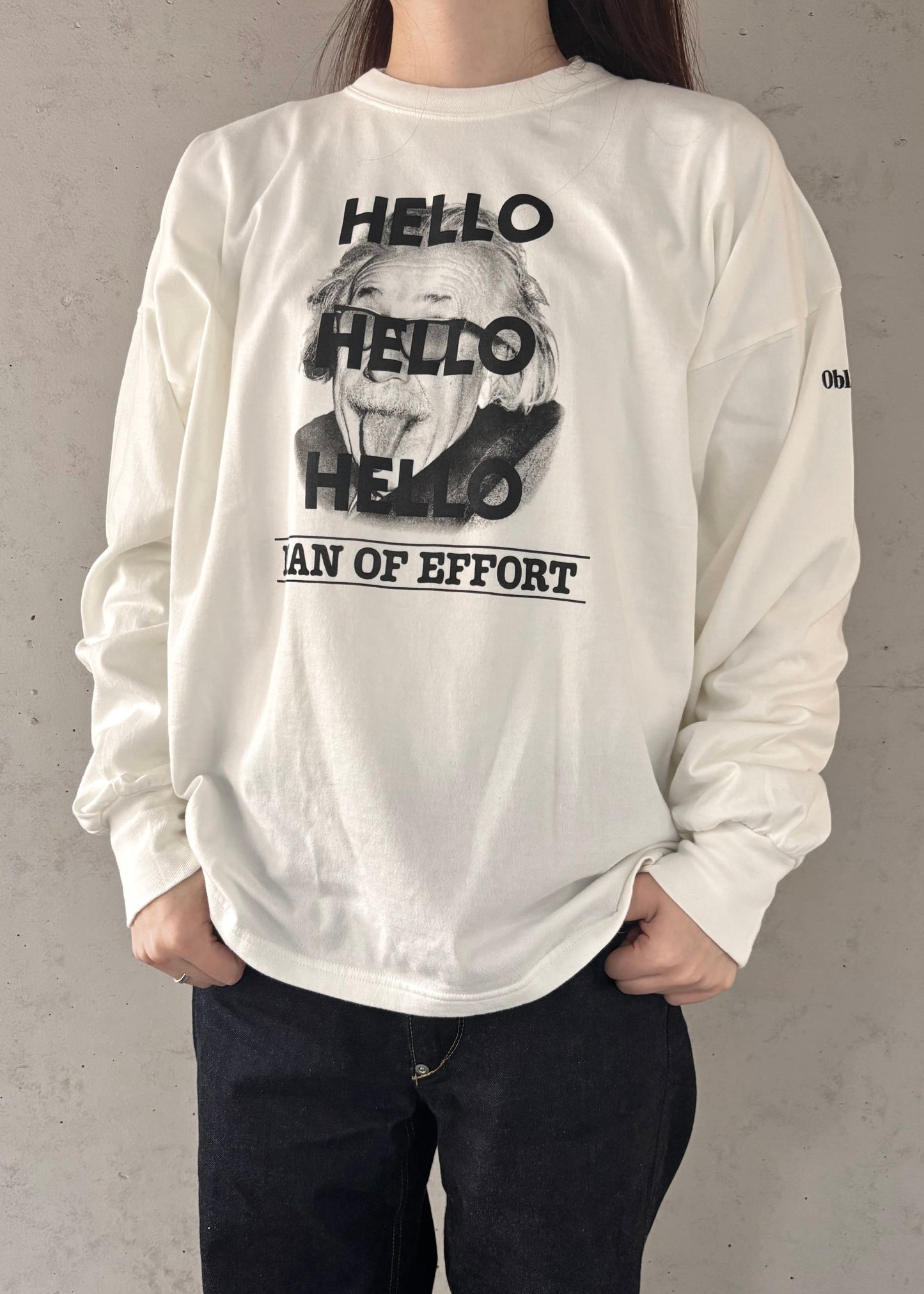 【Oblada】HELLO LONG SLEEVE TEE