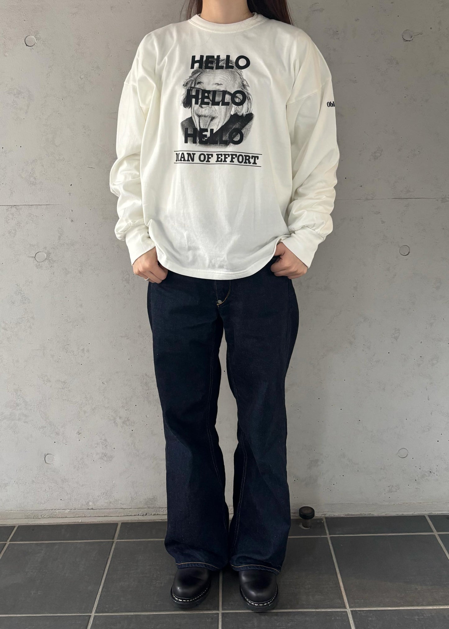 【Oblada】HELLO LONG SLEEVE TEE