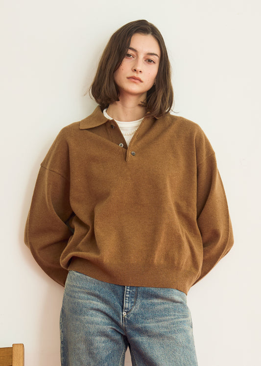 【WEB LIMITED】HENRY POLO KNIT