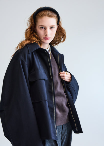 &lt;23FW PREORDER&gt; OFFICER JACKET NAVY