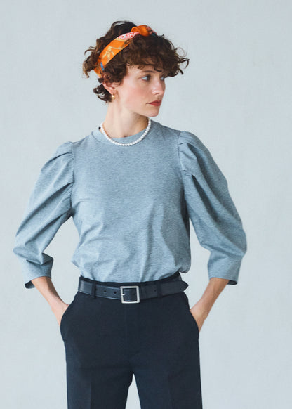 【Oblada】Shirring T-shirt